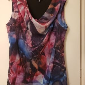 Ladies business casual colorful top